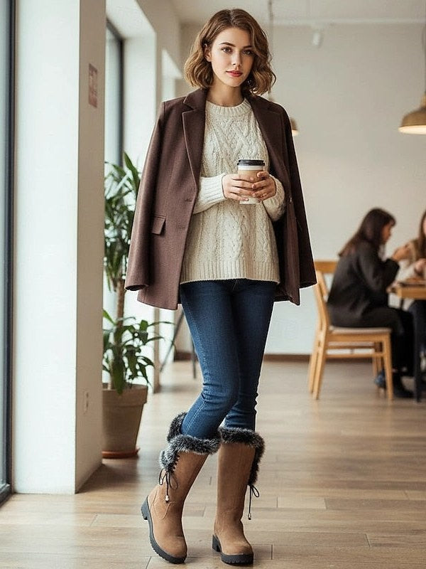 Waterproof Knee High Boots for Women