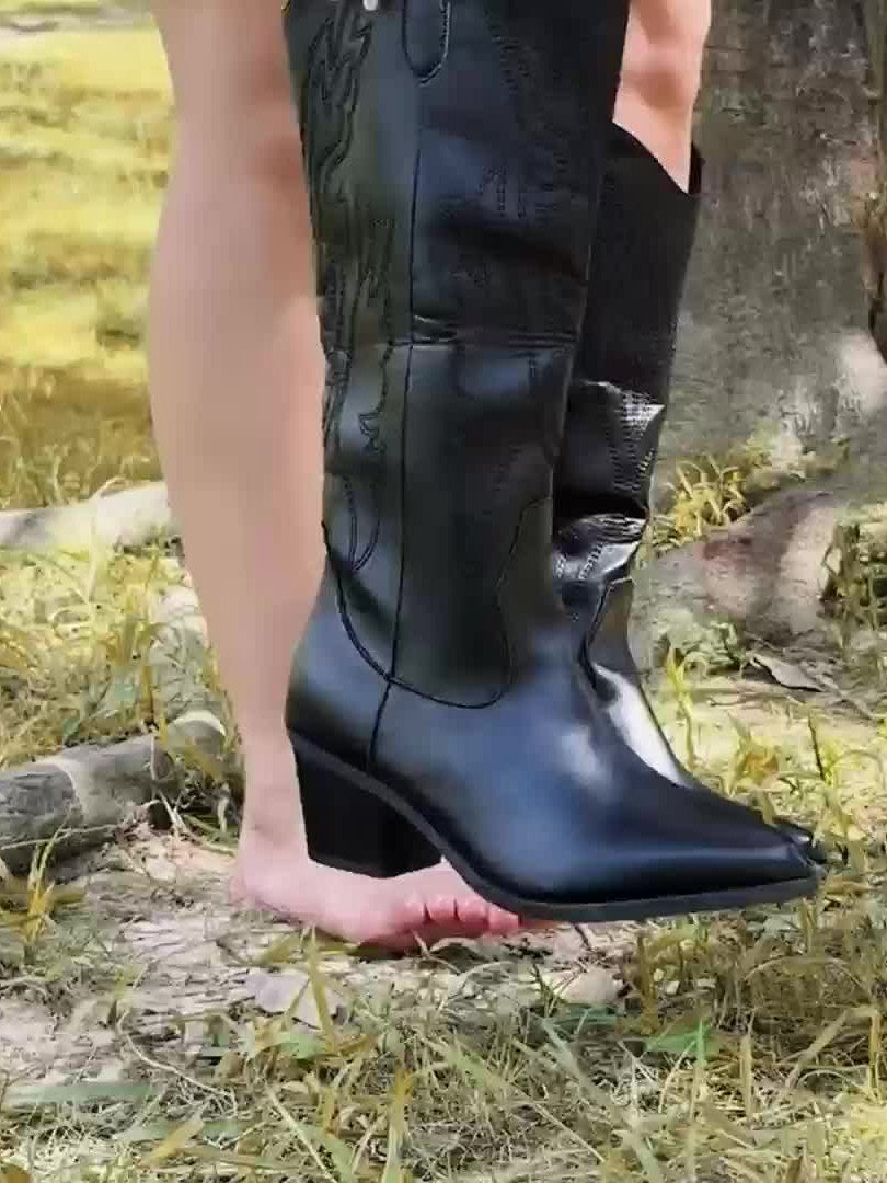 Western Knee High Boots for Women