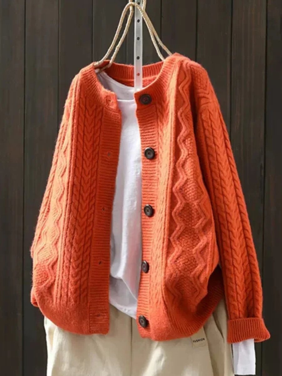 Cable Knit Cardigan for Women